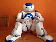Load image into Gallery viewer, ParaBOT. Rent-A-BOT. Softbank Nao V6 Blue
